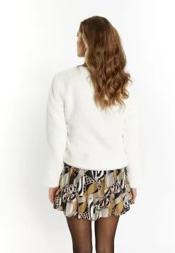 Faina Embell - Imitatieleren Jas - Wollweiss -Outlet Faina Winkel 0363d69d514a475eba7502123b28d26b