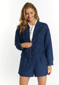 Faina Boucé Mit Strass-Steinen Nally - Vest - Marine