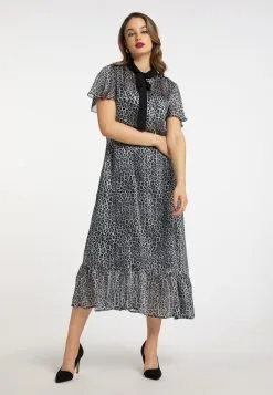 Faina Maxi Jurken Jurk Dames Grijs -Outlet Faina Winkel 062724a1f0f16298d9675561070ebbc3