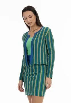 Faina Vest - Blau Mehrfarbig