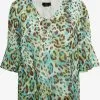 Faina Blouses Met Korte Mouw Blouse Dames Groen -Outlet Faina Winkel 08c41959e60b5603593abbecf59881ce