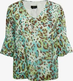Faina Blouses Met Korte Mouw Blouse Dames Groen