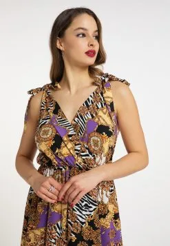 Faina Maxi Jurken Jurk Mioki Dames Oranje -Outlet Faina Winkel 090834faf014c77e91e53638bf25691f