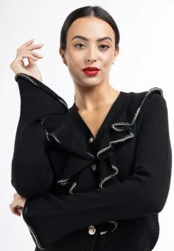 Faina Koosh - Vest - Schwarz -Outlet Faina Winkel 0b730bf69be4453883aca353a4a970dc