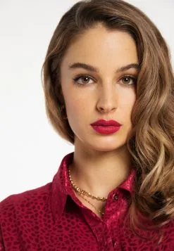 Faina Overhemden Blouse Dames Kersrood -Outlet Faina Winkel 0d24d8df55e44402922db63fee79fb45