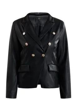 Faina Imitatieleren Jas - Schwarz -Outlet Faina Winkel 12912382d2444de8a57b02c45e0ba4d8