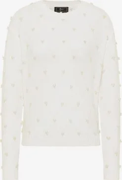 Faina Fijngebreide Truien Trui Tylin Dames Wit