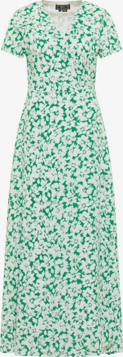 Faina Maxi Jurken Jurk Dames Groen / Wit