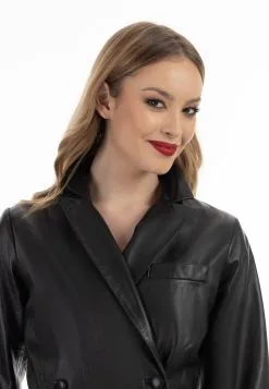 Faina Leren Jas - Schwarz -Outlet Faina Winkel 1c59f69dd3d64c27b163d9c922152d64