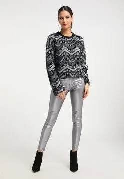 Faina Fijngebreide Truien Trui Dames Grijs / Lichtgrijs / Donkergrijs -Outlet Faina Winkel 1d631ef8f9f224081be2a2d38219e6c9