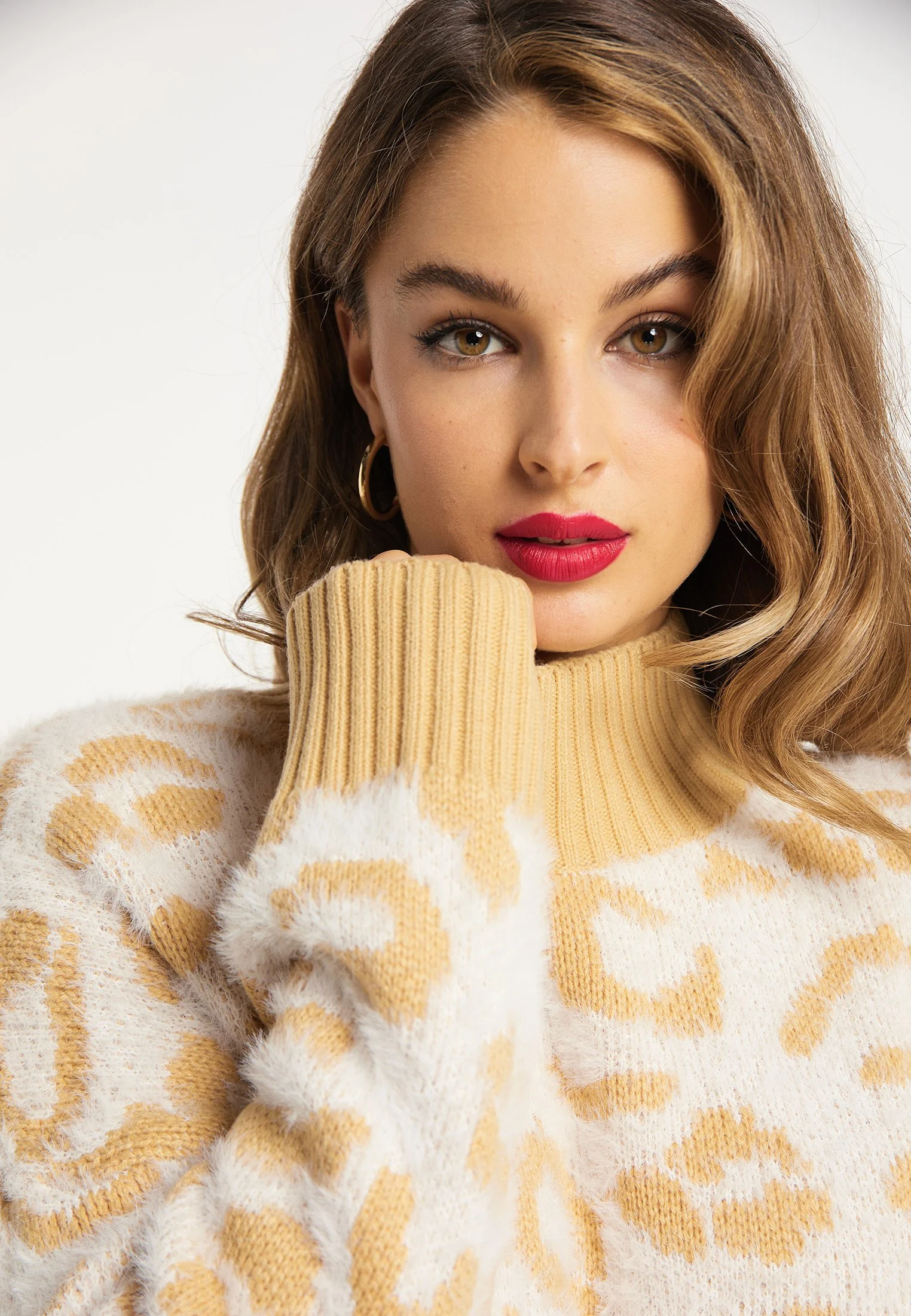 Faina Imane - Trui - Wollweiss Hellkamel 6 Faina Imane - Trui - Wollweiss Hellkamel - Afbeelding 4