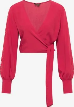 Faina Kanten Blouses Blouse Dames Rood