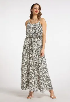 Faina Maxi Jurken Jurk Dames Wit -Outlet Faina Winkel 248d9417a8320cf49c6639542a781504
