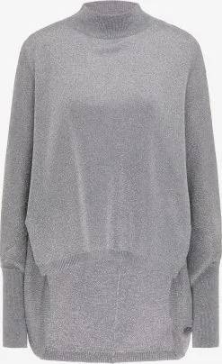 Faina Fijngebreide Truien Trui Dames Zilver