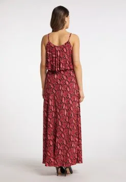 Faina Maxi Jurken Jurk Dames Wijnrood / Pastelrood -Outlet Faina Winkel 268e31a4ea41a0e010f16df32fdbde0d