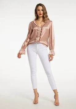 Faina Blouses & Tunieken Blouse Dames Nude -Outlet Faina Winkel 26acfe09ed4f3ed6ea5df8607caf9284