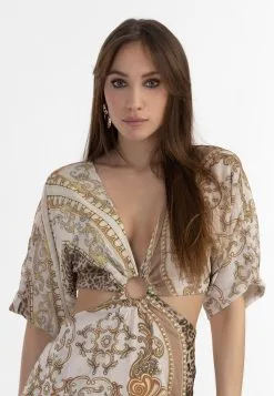 Faina Mini Jurken Jurk Dames Karamel / Mokka / Lichtbruin -Outlet Faina Winkel 2ac9ce2f9fb845f24a426ac676370d37