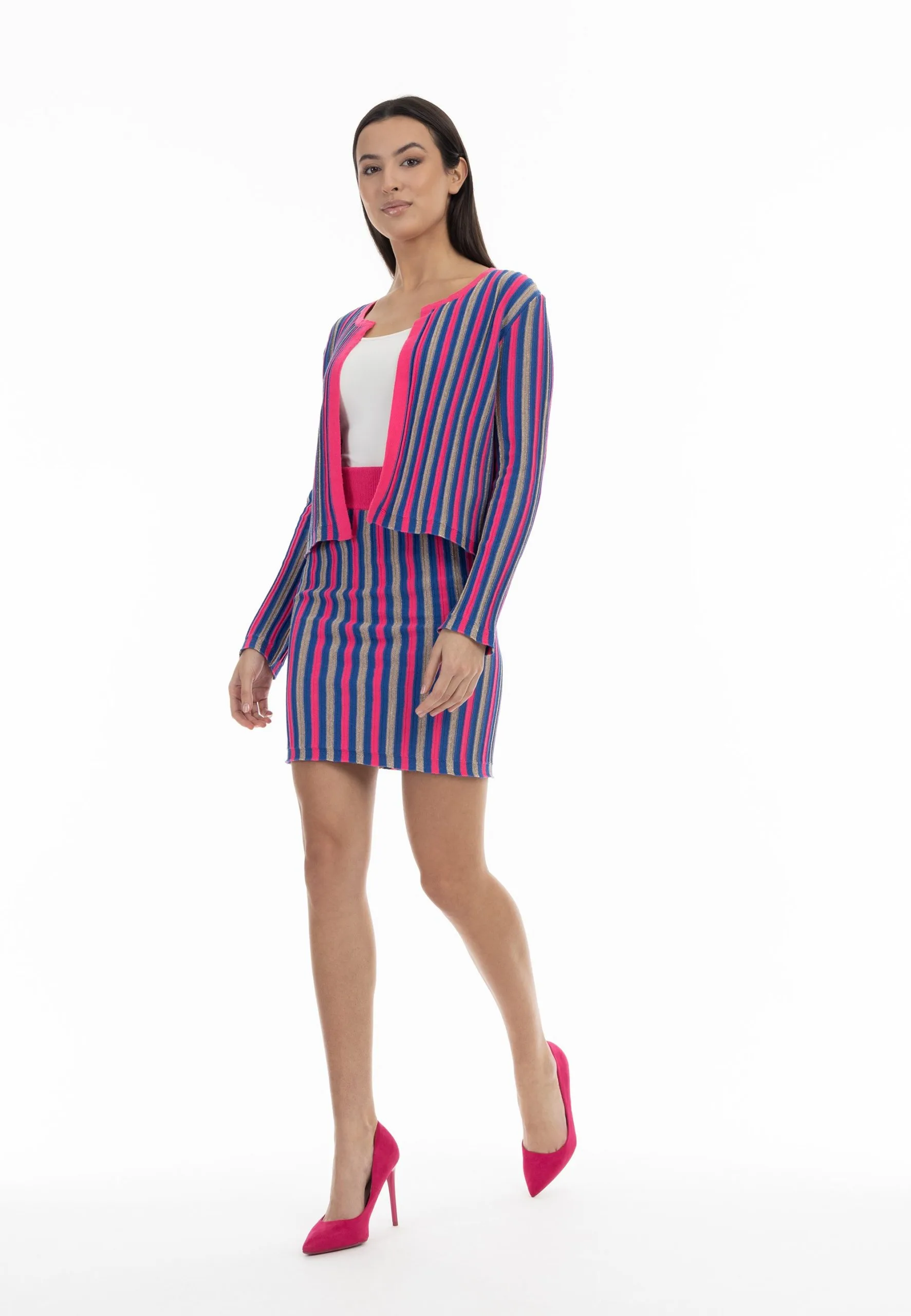 Faina Vest - Pink Mehrfarbig 4 Faina Vest - Pink Mehrfarbig - Afbeelding 2