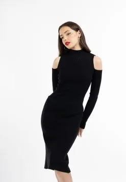 Faina Gebreide Jurken Gebreide Jurk Tylin Dames Zwart -Outlet Faina Winkel 2dff70d3160a0c3f500a067b24a423aa