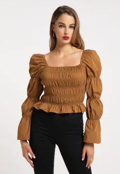 Faina Blouseshirts Blouse Dames Cognac -Outlet Faina Winkel 2e1b67729f88cfcac01660c7ccc7c9a8