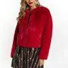 Faina Embell - Imitatieleren Jas - Rot -Outlet Faina Winkel 2e380e2fab834289903e16be884921ab