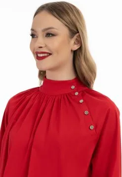 Faina Overhemden Blouse Dames Rood -Outlet Faina Winkel 2ec662ed3584351436ea3e72de328845