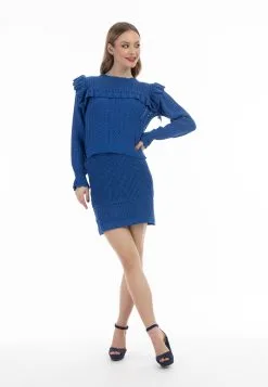 Faina Fijngebreide Truien Trui Dames Royal Blue/koningsblauw 10 Faina Fijngebreide Truien Trui Dames Royal Blue/koningsblauw -Outlet Faina Winkel 31c00f7c4a0dea8bf830dfd7f7d207d4