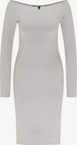 Faina Mini Jurken Jurk Dames Lichtgrijs