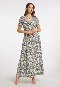 Faina Maxi Jurken Jurk Dames Natuurwit -Outlet Faina Winkel 33ae9f4080a51d2e499fd0177819f6a9
