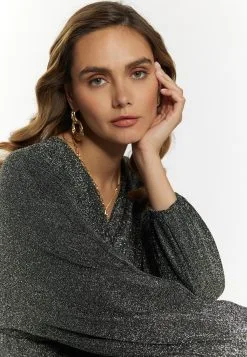 Faina Mini Jurken Jurk Dames Zilver -Outlet Faina Winkel 34cbe343348bd89b9c1a7a4855a40b33