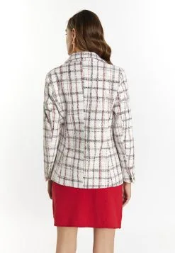 Faina Blazer - Wollweiss Kariert -Outlet Faina Winkel 351bf3f5b3234e3e8d11179fa68a3484