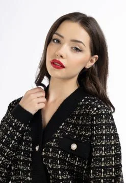 Faina In Bouclé-Optik Naemi - Vest - Schwarz -Outlet Faina Winkel 37b4ec5448474c1d8fe91e081fcb54b2