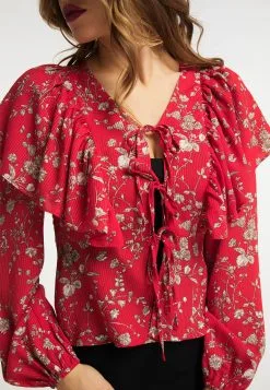 Faina Blouseshirts Blouse Dames Rood -Outlet Faina Winkel 39d723b29cddbc71c547e465408a21e5