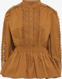 Faina Overhemden Blouse Dames Karamel