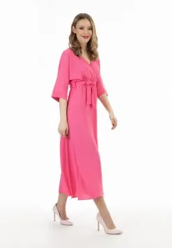 Faina Maxi Jurken Jurk Dames Pink -Outlet Faina Winkel 3c5ba33413dbb5ebe44e442d2a6dd211