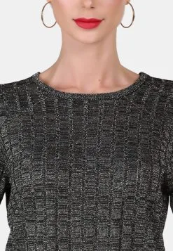 Faina Fijngebreide Truien Trui Dames Donkergrijs -Outlet Faina Winkel 3ee101e6e50a008727ffd0ea76835909