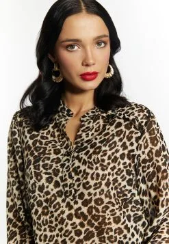 Faina Blouses & Tunieken Blouse Dames Beige / Bruin -Outlet Faina Winkel 437bc3a8c14244e7211d88eecb5d6938