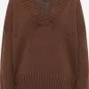 Faina Fijngebreide Truien Trui Dames Bruin -Outlet Faina Winkel 444f6cbb4474e29c2697c3d8075a6f7c
