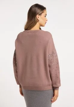 Faina Fijngebreide Truien Trui Dames Oudroze -Outlet Faina Winkel 4525dc01b1ee9f93a46f91c455f86217