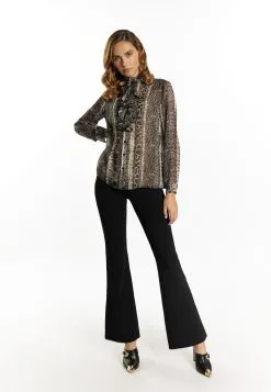 Faina Overhemden Blouse Dames Bruin -Outlet Faina Winkel 47c85bb539c84e7d979fedec913e9b0b