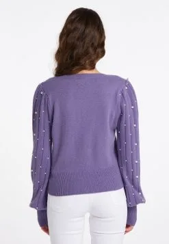 Faina Fijngebreide Truien Trui Tylin Dames Lila -Outlet Faina Winkel 4b3c20054556dd1cac75fdb94e888022