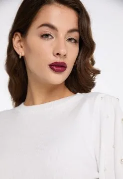 Faina Fijngebreide Truien Trui Tylin Dames Wit / Parelwit -Outlet Faina Winkel 4c0b11d35b3e28c777458d993b80e272