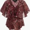Faina Blouses Met Korte Mouw Blouse Dames Bordeaux / Roestrood / Cranberry / Pastelrood -Outlet Faina Winkel 4cc8d55d5869bc69b7d1f5392568a050