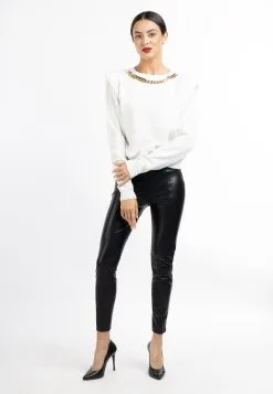 Faina Fijngebreide Truien Trui Tuxe Dames Wit -Outlet Faina Winkel 4e90bffac9f7e2dee02c533043bba034