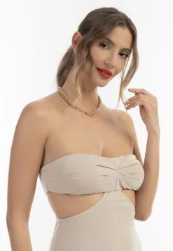 Faina Jerseyjurken Jurk Dames Crème -Outlet Faina Winkel 4eaa763e32f5dfe6197e1c37717a4c46