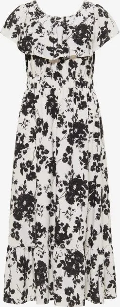 Faina Midi Jurken Jurk Dames Wit