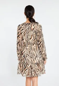 Faina Mini Jurken Jurk Dames Crème -Outlet Faina Winkel 53c1063e286c94d069b8d195be887bae