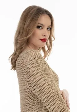 Faina Mit Effektgarn - Vest - Creme Gold -Outlet Faina Winkel 5441dde9da78460ca76a10b38b4284f6