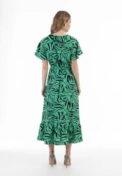 Faina Maxi Jurken Jurk Caneva Dames Grasgroen -Outlet Faina Winkel 568009876d728421b38abbf923025882