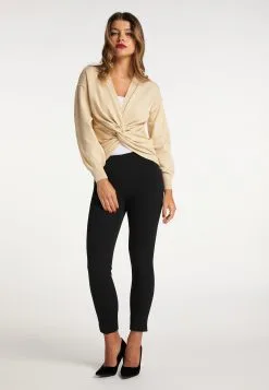 Faina Fijngebreide Truien Trui Dames Champagne -Outlet Faina Winkel 586932f6b50220db6783ca9e9a257115